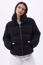 Piumino Maniche Lunghe Cloud - Nero - Donna - Cashmere E Lana