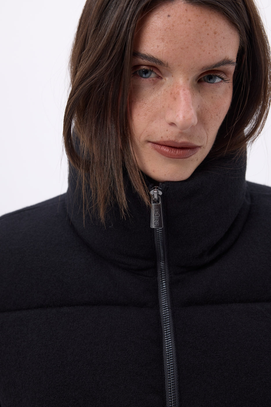 Piumino Maniche Lunghe Cloud - Nero - Donna - Cashmere E Lana