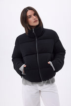 Piumino Maniche Lunghe Cloud - Nero - Donna - Cashmere E Lana