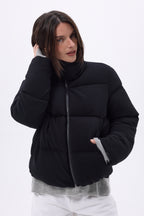 Piumino Maniche Lunghe Cloud - Nero - Donna - Cashmere E Lana