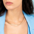 "Scintillant" Necklace Diameter 0.7 Yellow Gold 375/1000