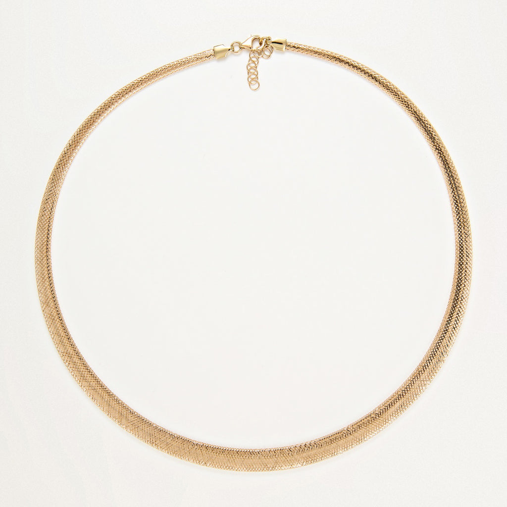“Sparkling” Necklace Diameter 0.7 375/1000 Yellow Gold - 375/1000 Yellow Gold