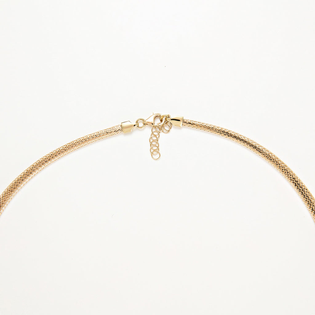 “Sparkling” Necklace Diameter 0.7 375/1000 Yellow Gold - 375/1000 Yellow Gold