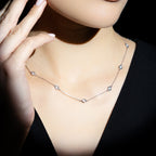Collar "Sol" D0.22/7 - Oro blanco 375/1000