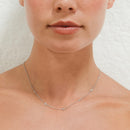 Collier "Sunshine" Diamants 0,22/7 - Or Blanc
