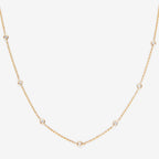 "Sunshine" Diamond Necklace 0.22/7 - Yellow Gold