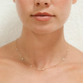 "Sunshine" Diamond Necklace 0.22/7 - Yellow Gold