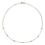 Collier "Sunshine" Diamants 0,22/7 - Or Rose 375/1000