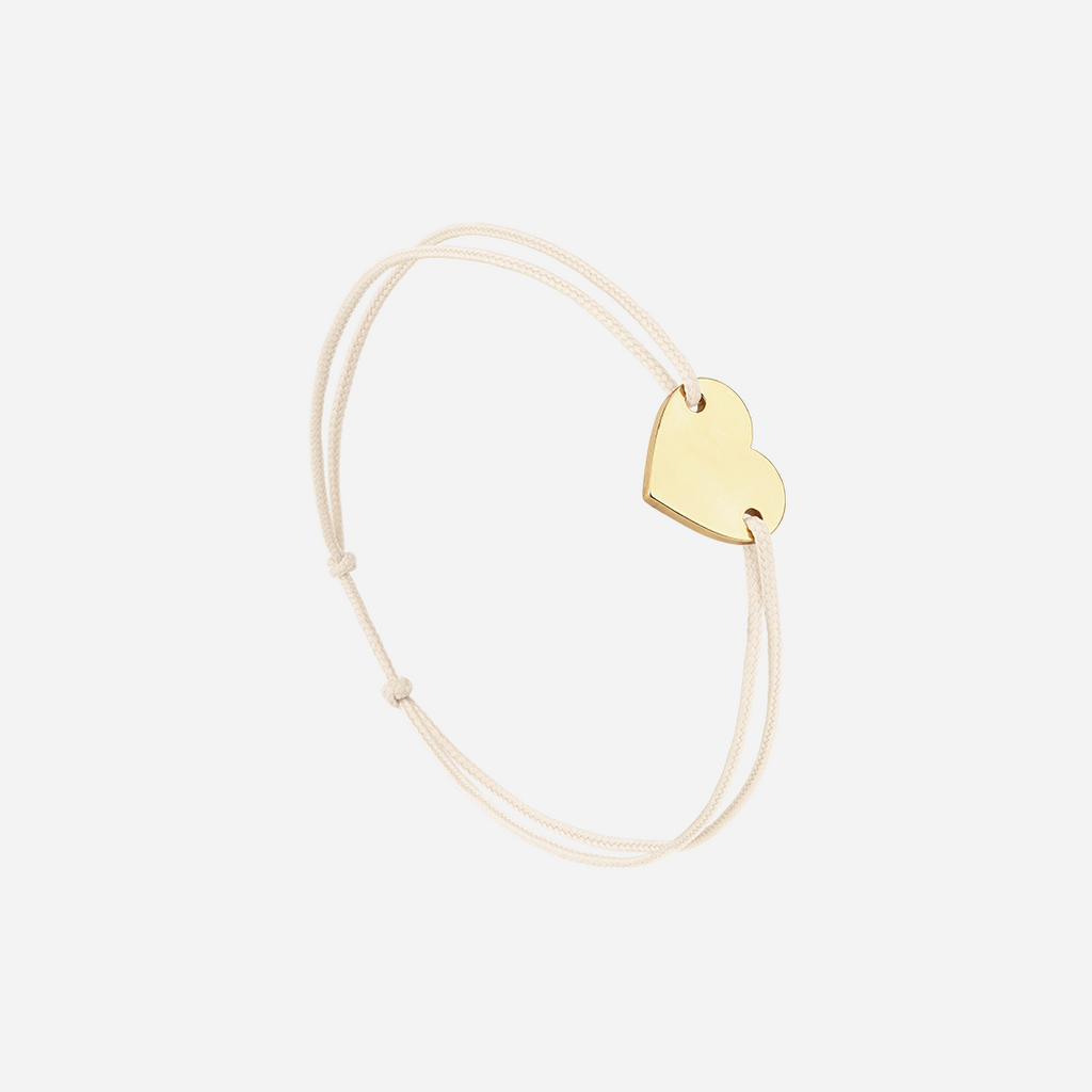 White Heart Bracelet - White