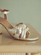 COE GOLD HEELED SANDALS PETITE MENDIGOTE