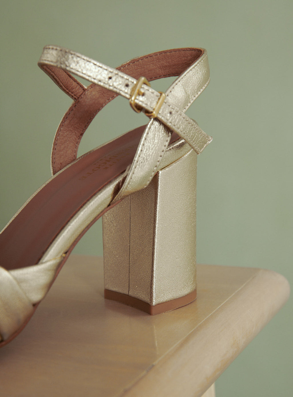 COE GOLD HEELED SANDALS PETITE MENDIGOTE