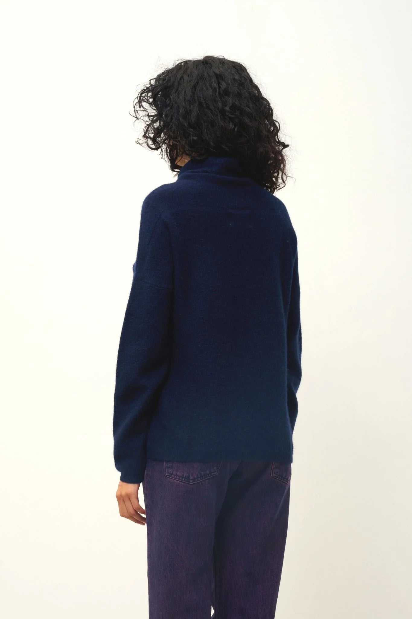 Pull Col Roulé - Collin - Navy