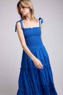 Long Strap Dress - Blue