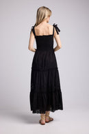 Robe Long Bretelles - Noir