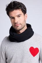 Schalkragen-Snood - Schwarz - Unisex