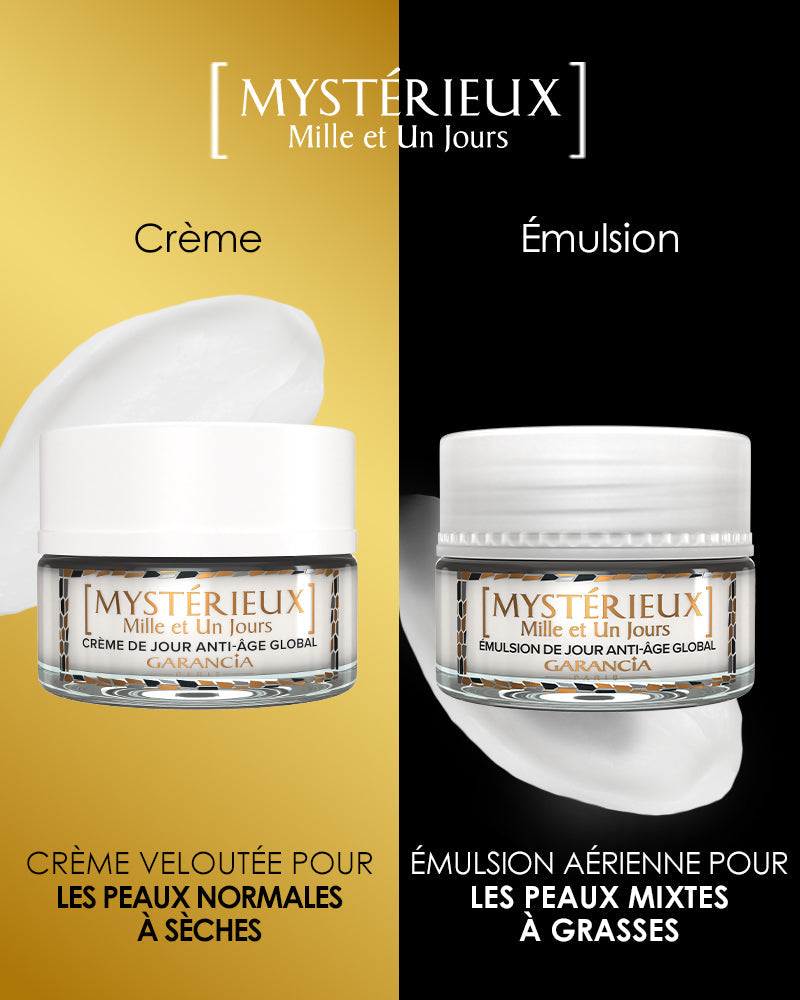 Comparación de texturas: Crema aterciopelada para pieles normales a secas versus emulsión Airy para pieles mixtas a grasas