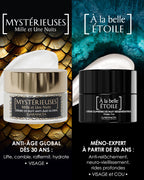 Diferencia entre la crema antiedad global Mystérieuses y el tratamiento Méno-Expert À la belle Étoile de Garancia