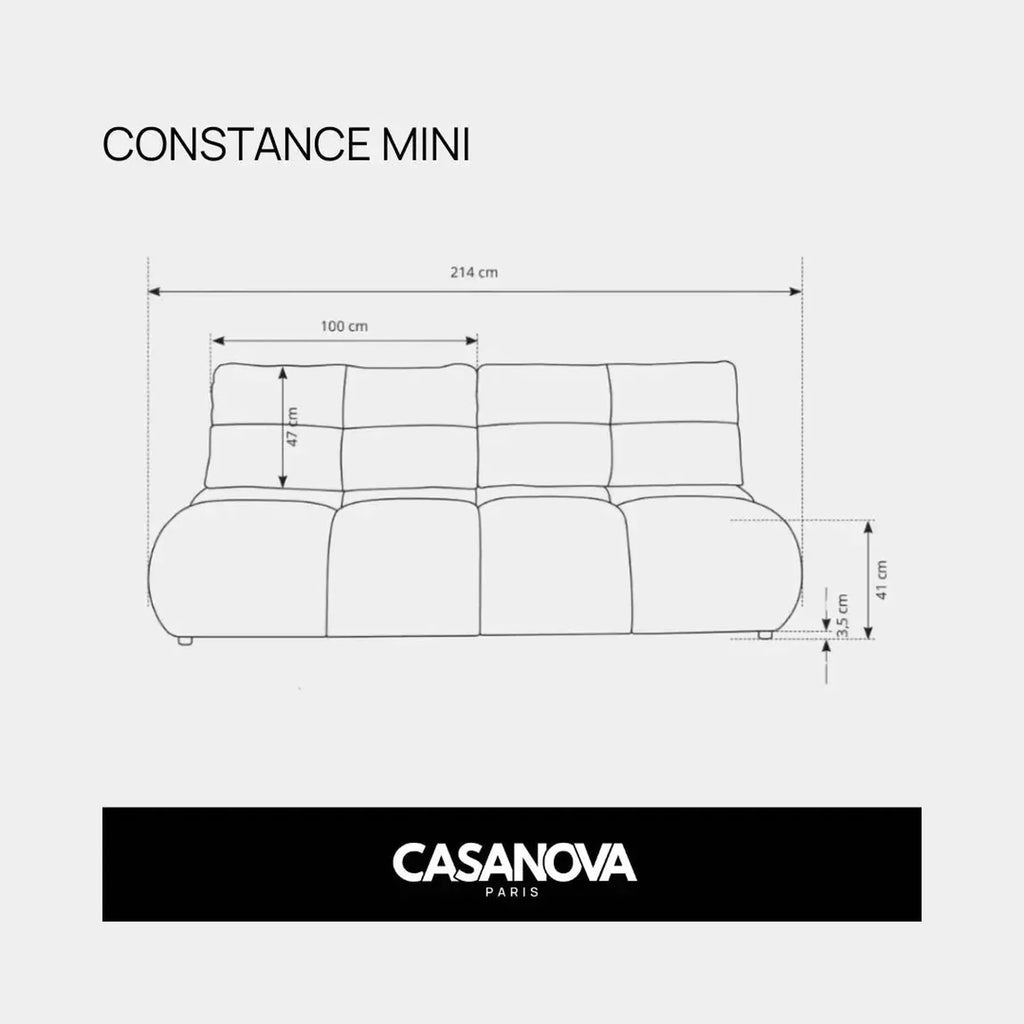 Constance Mini - Lige sofa