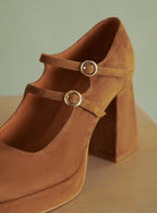 BABIES DAIM CAMEL CONSTANCE PETITE MENDIGOTE