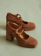 BABIES DAIM CAMEL CONSTANCE PETITE MENDIGOTE