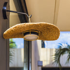Coralia - Applique Solaire Décorative - Rotin - Beige