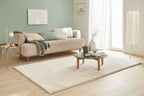 Cosy Soft Shaggy Rug 902 Plain - Cream