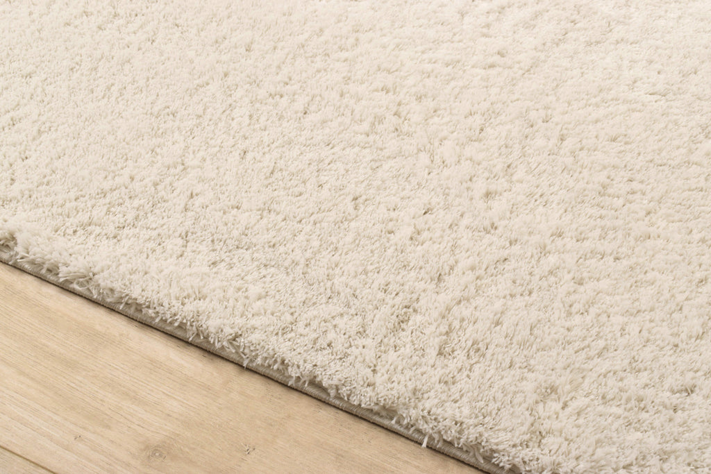 Cosy Soft Shaggy Rug 902 Plain - Cream