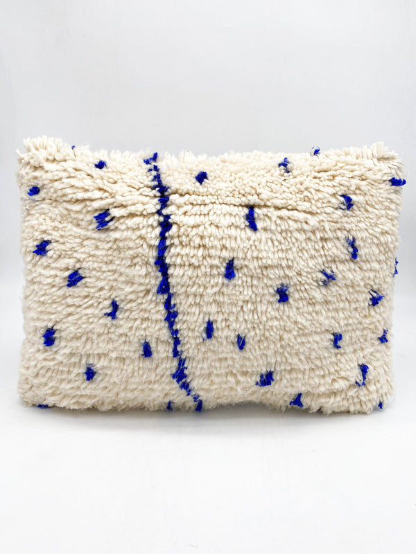 Housse De Coussin Berbère Marocain Bleu Majorelle