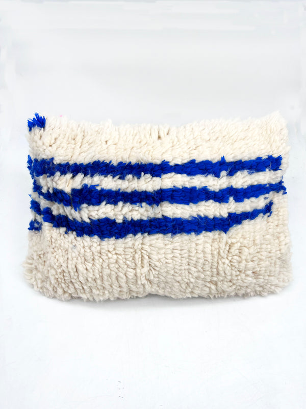 Housse De Coussin Berbère Marocain Bleu Majorelle