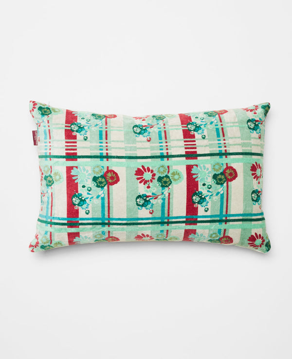 Coussin Rectangulaire Velours - Dundee sauge