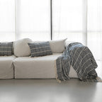 Cotton Cushion Cover - Blue