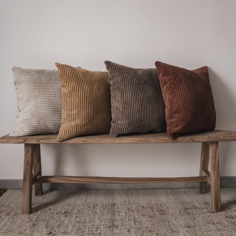 Corduroy Cushion Cover - Grey