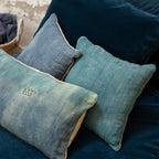 Housse De Coussin En Lin Coverpoete - Petrol