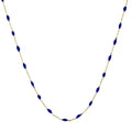 Collier "Amada Bleu" Or Jaune 375/1000