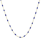 Collier "Amada Bleu" Or Jaune 375/1000