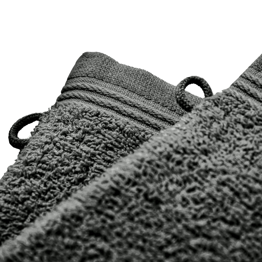 Lot De 2 Gants De Toilette "Spa" - 100% Coton - Ardoise
