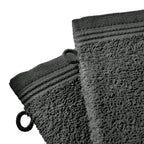 Lot De 2 Gants De Toilette "Spa" - 100% Coton - Ardoise