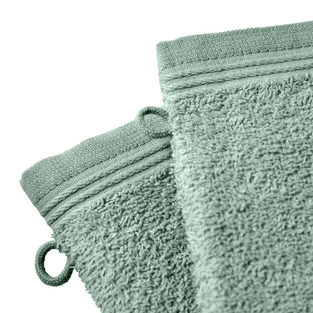 Juego de 2 toallitas "Spa" - 100% algodón - Menta