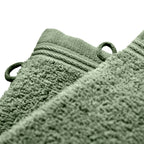 Set of 2 "Spa" Washcloths - 100% Cotton - Rosemary