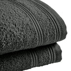 "Spa" Guest Towels - 100% Cotton - Slate