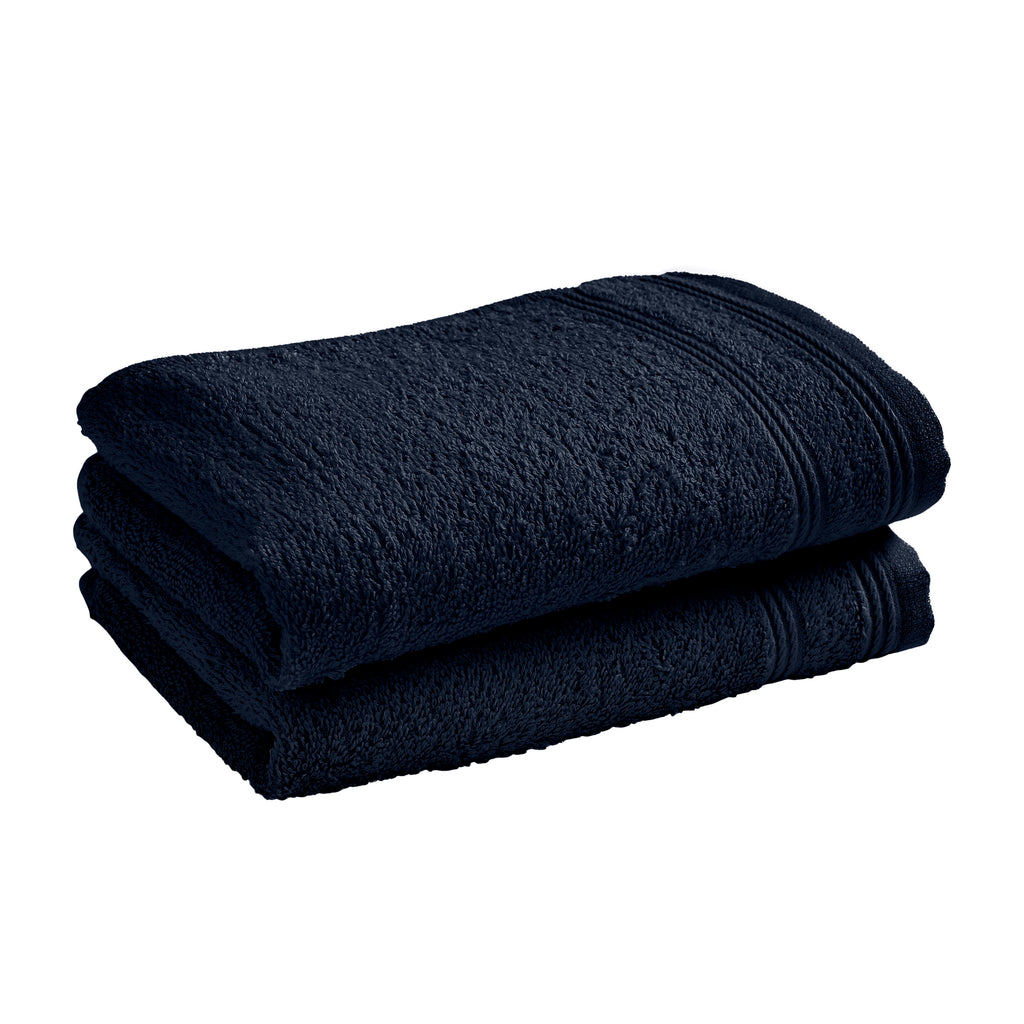 "Spa" Guest Towels - 100% Cotton - Midnight Blue