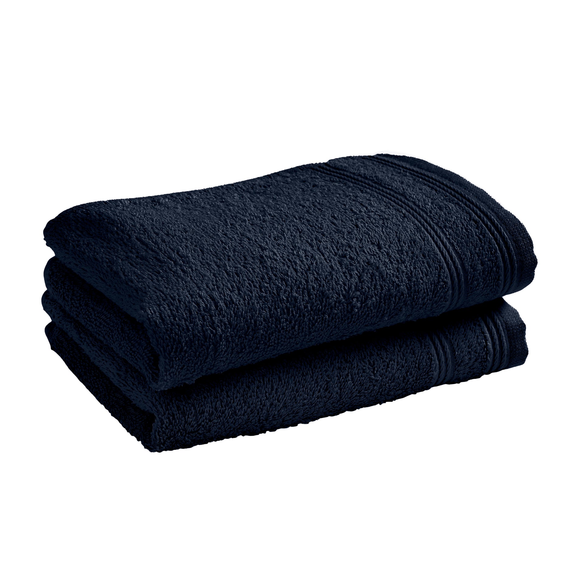 "Spa" Guest Towels - 100% Cotton - Midnight Blue