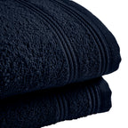 "Spa" Guest Towels - 100% Cotton - Midnight Blue