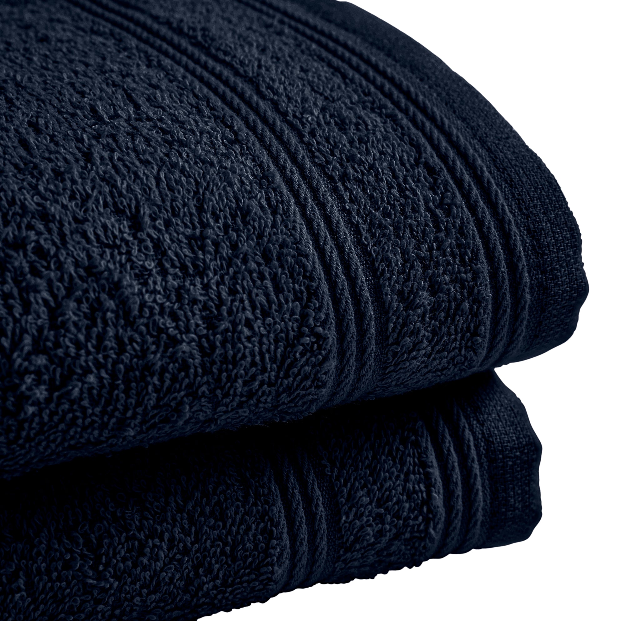 "Spa" Guest Towels - 100% Cotton - Midnight Blue