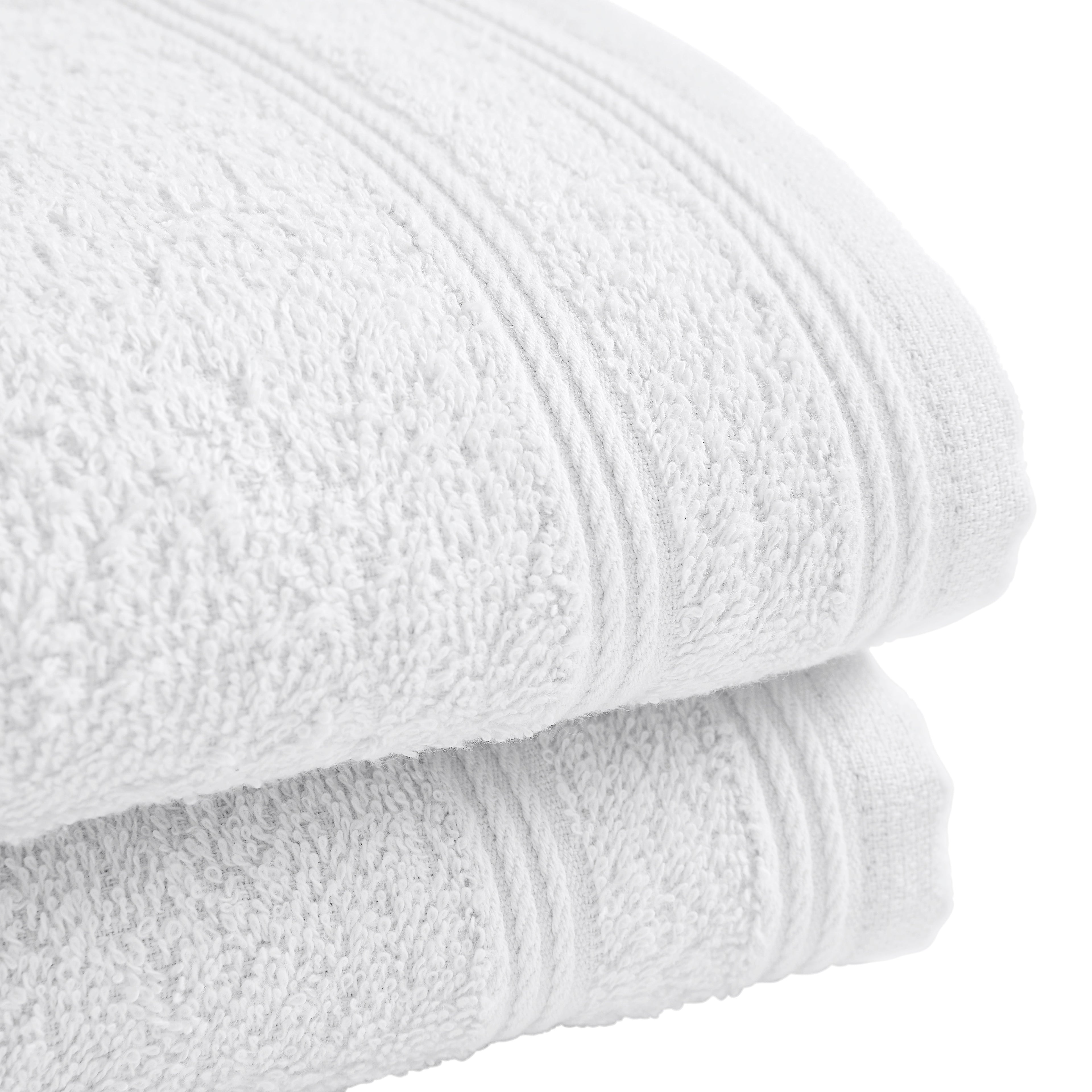 "Spa" Guest Towels - 100% Cotton - Snow
