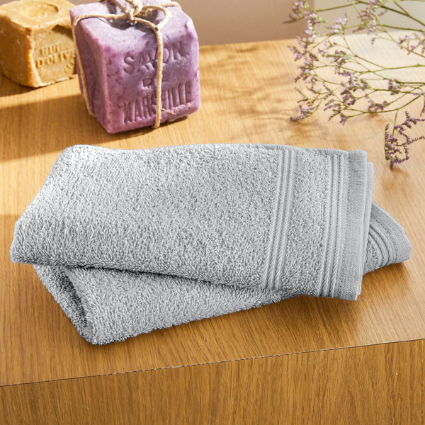 "Spa" Guest Towels - 100% Cotton - Pearl
