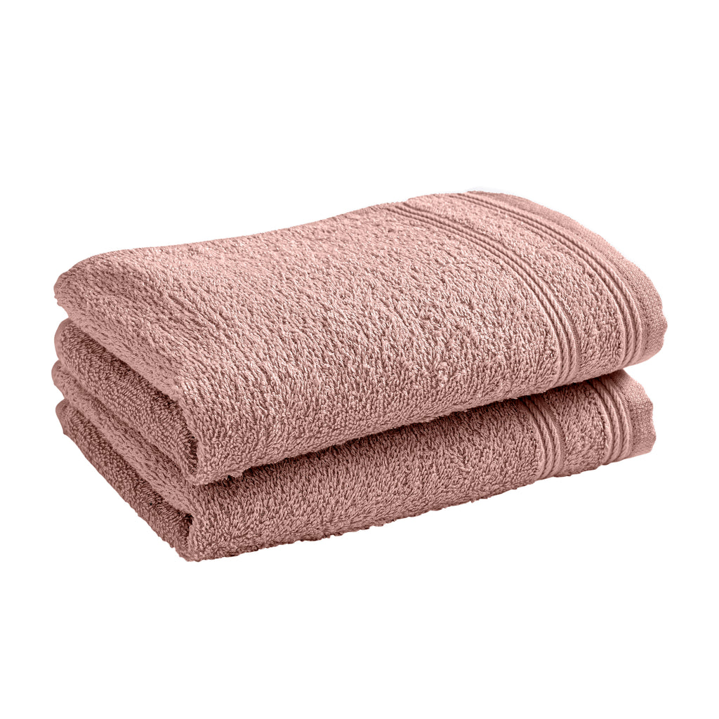 "Spa" Guest Towels - 100% Cotton - Dusty Pink