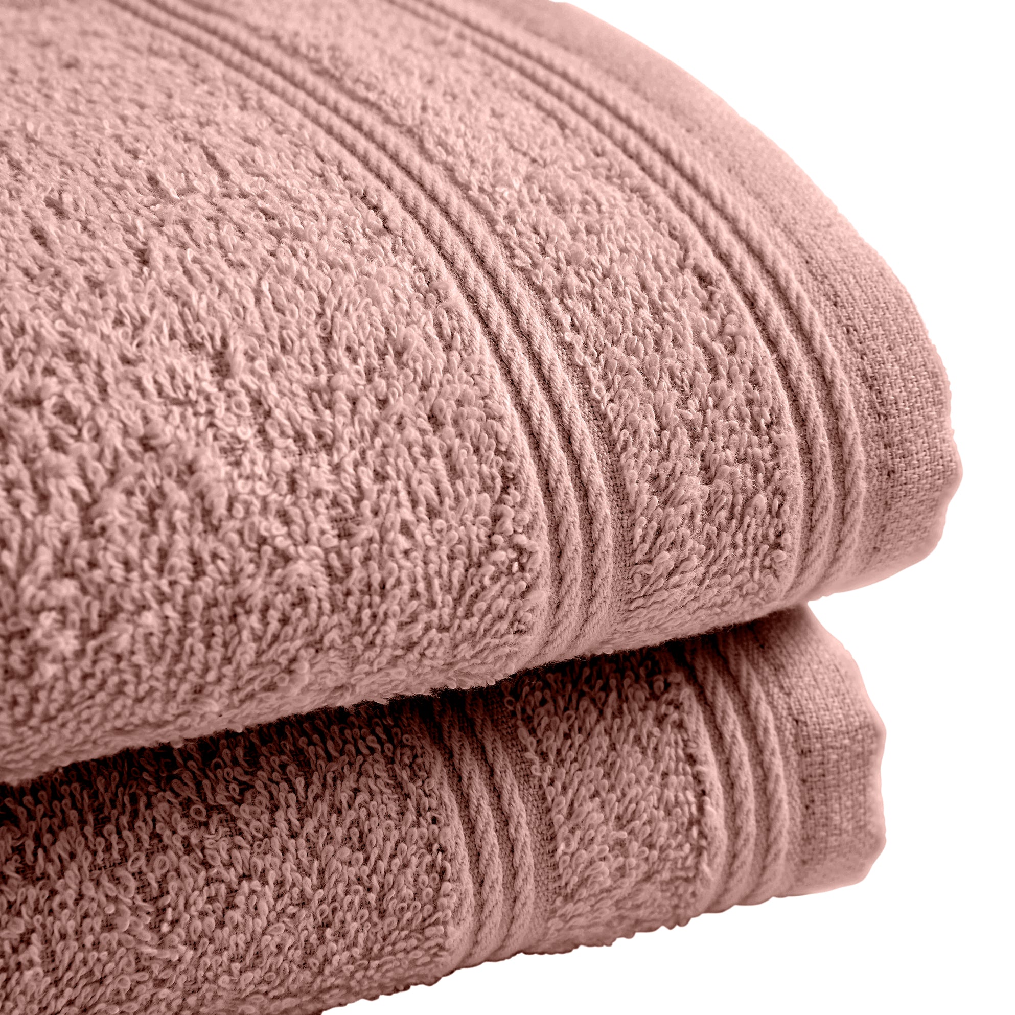 "Spa" Guest Towels - 100% Cotton - Dusty Pink
