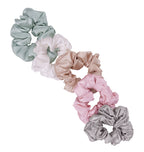 100% Pure Mulberry Silk Scrunchie - Pink