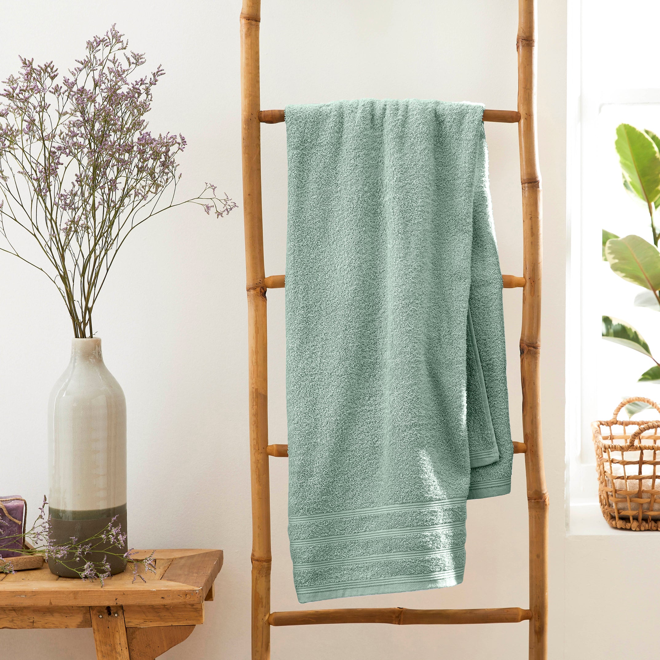 Toalla de Baño "Spa" - 100% Algodón - Menta